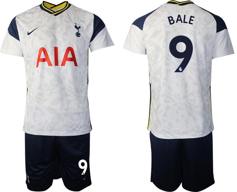 Men 2020-2021 club Tottenham home #9 white Soccer Jerseys
